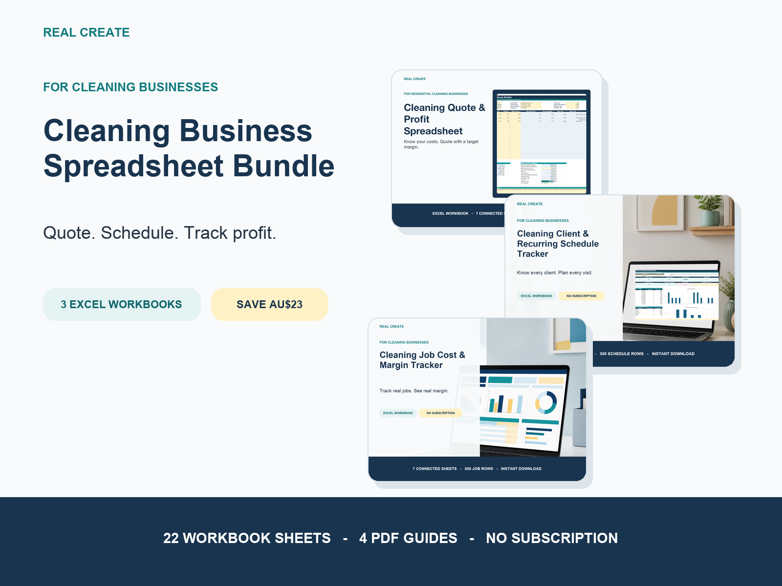 Cleaning Business Spreadsheet Bundle preview